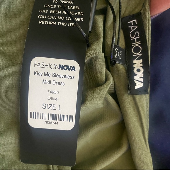 Fashion Nova -Kiss Me MIDI Sleeveless Dress - Picture 2 of 5